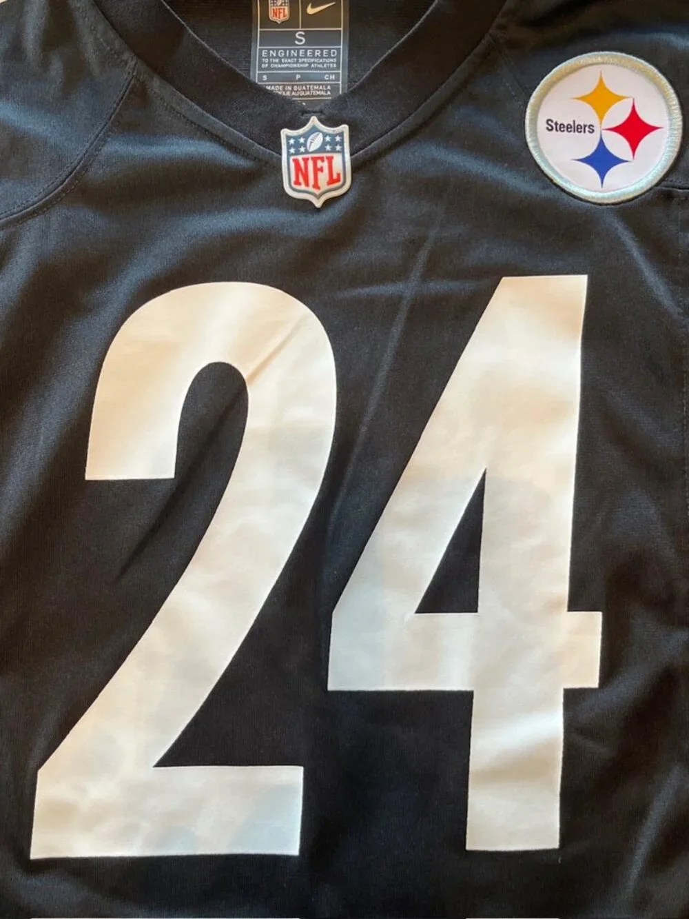 Nike Pittsburgh Steelers Joey Porter #24 Jersey Mens Small Black NFL Football